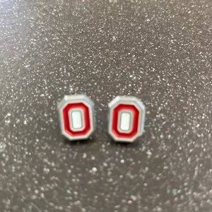 Ohio State Block “O” earrings